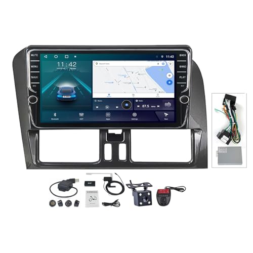 Android 11 Autoradio mit navigation für Volvo XC60 I 1 2008-2017, 9 Zoll Touchscreen mit Blende Unterstützt Bluetooth Carplay Android Auto FM RDS Lenkradsteuerung/Split Screen ( Color : B , Size : K20