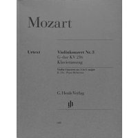 Konzert 3 G-Dur KV 216 Vl Orch. Violine, Klavier