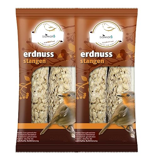 Erdnuss-Stangen für Wildvögel 10 Packungen a 4 Stck =40 Stck a 90 g = 3,6 kg