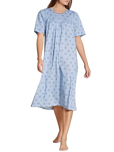 CALIDA Damen Soft Cotton Nachthemd, Allure Blue, 40-42