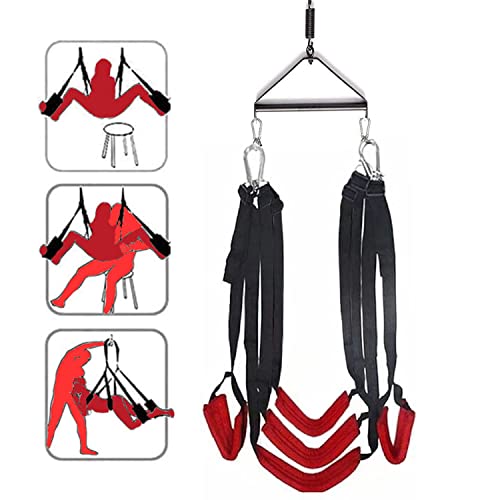CWT Sex Ceiling Swing for Couples, Sex Furniture, Sex Swing for Adults, Couples, Sex Hanging Swing Sling, BDSM Straps, Sex Cushion, Pullover, Sex Seat, Sex Toy, Holds up to 800 lbs