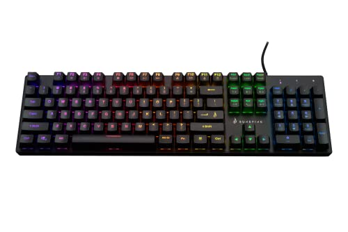 SureFire Kingpin M2 Mechanical Multimedia RGB Gaming Keyboard QWERTY US English