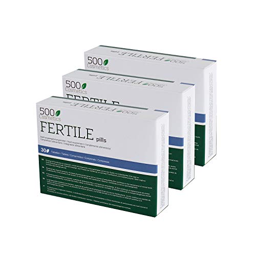 500Cosmetics Fertile – Natürliches Nahrungsergänzungsmittel zur Erhöhung der Fertilität, Qualität und Quantität der Spermien – Hergestellt in der EU - 30 Tabletten (3)
