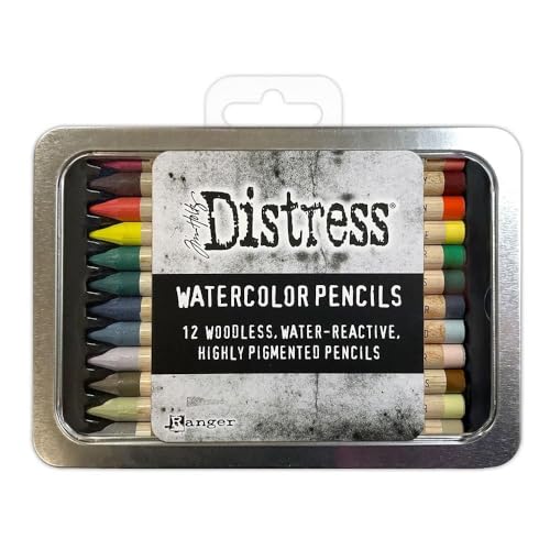 Tim Holtz Distress Watercolor Pencil 12/Pkg-Set 5