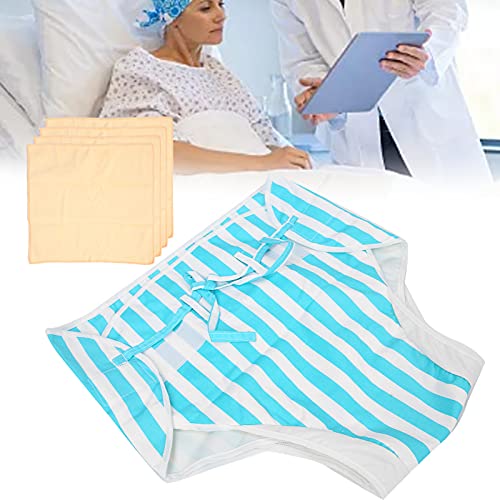 Windeln für Erwachsene, Unisex-Inkontinenz-Unterwäsche Wiederverwendbare Windel für ältere Menschen Atmungsaktive Windeln Unterwäsche mit Handtuchmatte Verstellbare Windel für ältere Menschen