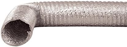 Aluminium Flexschlauch 100 mm x 10 m Lüftungsschlauch Flexrohr - Aluminium-Lüftungsschlauch Verstärkter Lüftungskanal für Klimaanlagen