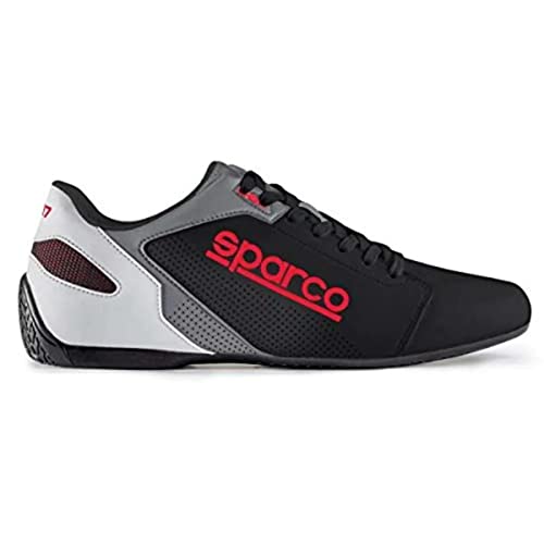 SPARCO 00126342NRRS Slippers SL-17 SCHWARZ ROT Size 42