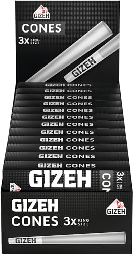Gizeh Black® Cones + Tip 24 Packungen a 3 Stück