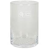 6 x Zylinder Glas als Windlicht oder Terrarium für Pflanzen H 15 cm