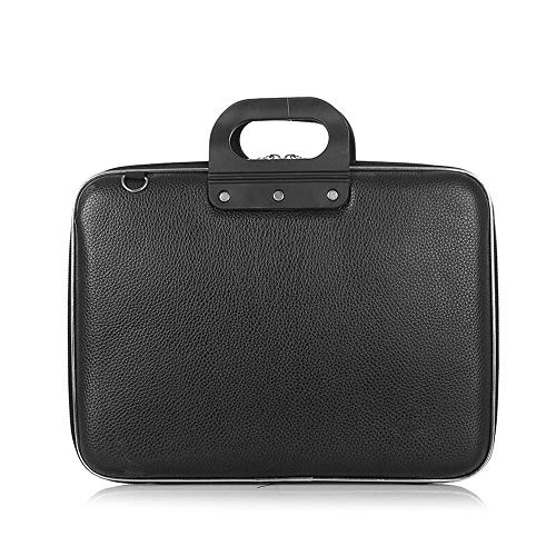 SSWERWEQ Handtasche Laptop Männer Tasche Geschäftsleben Aktentasche Arbeiten Sie einfache harte Schultertasche aus Leder Reisetaschen