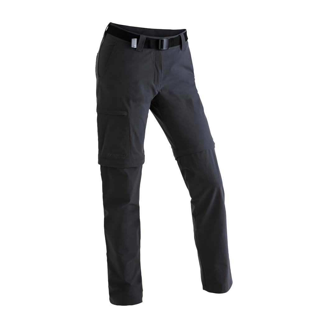 Maier Sports Damen Outdoorhose Inara slim zip, black, 20, 233026