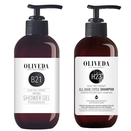 Oliveda B21 Aroma Pflegedusche 250ml + H23 Shampoo für jedes Haar 250ml