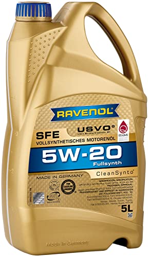 RAVENOL Super Fuel Economy SFE SAE /5 W-20 Vollsynthetisches Motoröl (5 Liter)