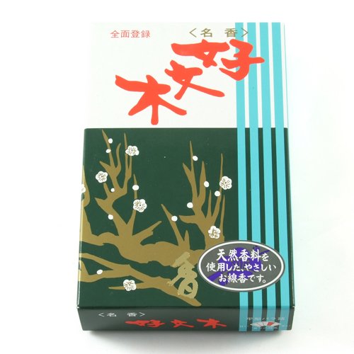 Baieido Kobunboku Pflaumenblüte Regelmäßig Japanische Blumen Räucherstäbchen - Große Kiste Von 250 Sticks, 30 Minuten Pro Stick