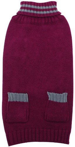 dogit Knit Dog Sweater, Medium, Violett