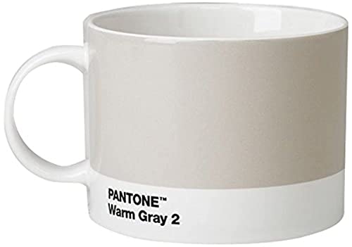 Pantone Teebecher, Porzellan, Warm Gray 2, 10.4 x 10.4 x 8 cm