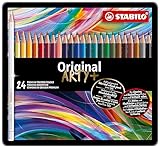 Premium-Buntstift - STABILO Original - ARTY+ - 24er Metalletui - mit 24 verschiedenen Farben
