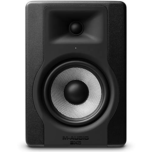 M-Audio BX5 D3 - Kompakter 2-Wege 5-Zoll Studiomonitor / Lautschprecher, aktiv, für Musikproduktion oder Mixen, mit integrierter akustischer Raumsteuerung