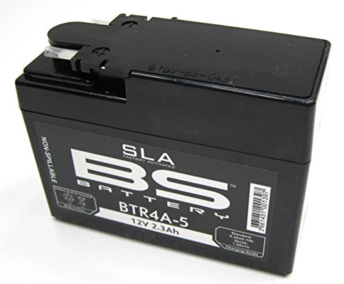 BS Battery 300667 BTR4A-5 AGM SLA Motorrad Batterie, Schwarz