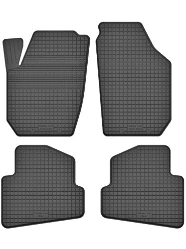 KO-RUBBERMAT Gummimatten Fußmatten 1.5 cm Rand geeignet zur Skoda ROOMSTER (Bj. 2006-2015) ideal angepasst 4 -Teile EIN Set