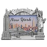 Great Places To You New York - Poly Bilderrahmen, silberfarben, New York, New York
