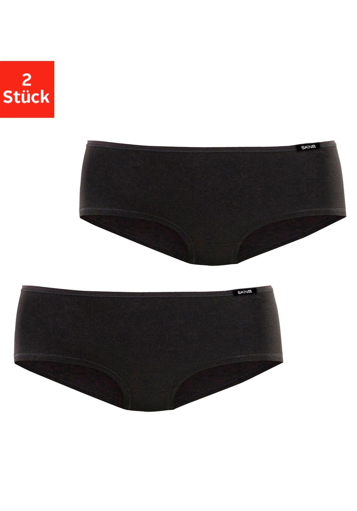 Skiny Damen Panty Advantage Cotton, 4er Pack (40, Black)