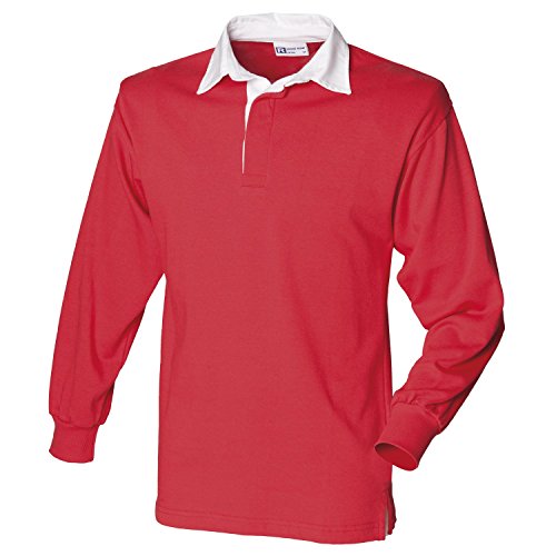 Front Row Herren Poloshirt mehrfarbig rot / weiß Large