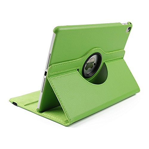 Jennyfly Schutzhülle für iPad Pro 27,9 cm (11 Zoll), 360 Grad drehbar, weiches glattes PU-Leder, leicht, vollständiger Schutz, mit mehreren Betrachtungswinkeln für 2018 iPad Pro 27,9 cm (11 Zoll) – Grün