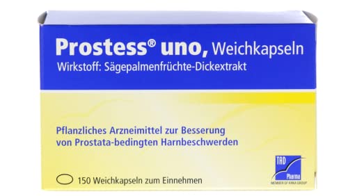 Prostess uno: Pflanzliches Mittel mit Sägepalmenextrakt für Prostata-bedingte Harnbeschwerden, 150 Weichkapseln