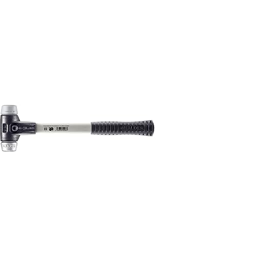 Simplex-Schonhammer mit verstärktem Stahlgussgehäuse und Fiberglasstiel, Durchmesser 30, TPE-mid/Weichmetall