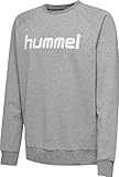 Hummel Herren Hmlgo Cotton Logo Sweatshirt, Grey Melange, S EU