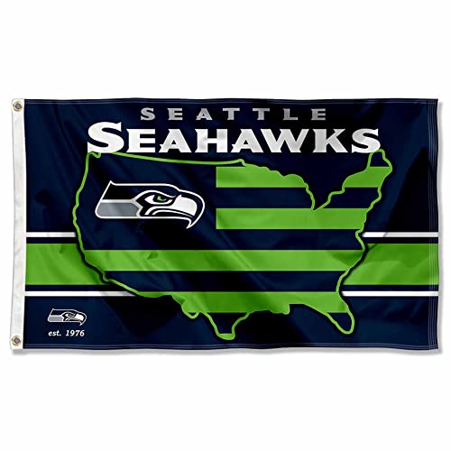 WinCraft Seattle Seahawks Nation USA American Country 3x5 Flag