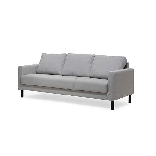trendteam smart living Polstersofa Click&Sit Sofa Couch 3-Sitzer in Grau komplett werkzeuglos zu montieren B/H/T: ca. 202 x 84 x 83 cm