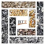 BTT-ST Steinteppich aus Marmorkies Marrone Mogano und Epoxidharz Bindemittel für 2,4m² Marmorstein Marmorkiesel Steinboden Bodenbeschichtung