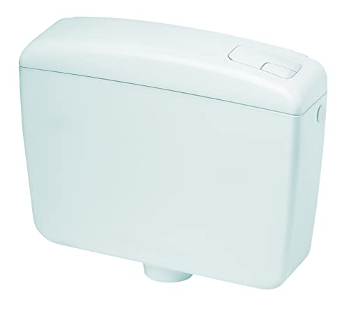 Negrari N1030S2AM WC-Kassette mit 2 Tasten, ABS, Fassungsvermögen 9 l, weiß