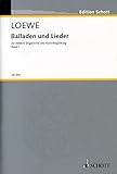 Balladen und Lieder: Band 1. mittlere Singstimme und Klavier.: medium Voice Part and Piano. moyenne. (Edition Schott)