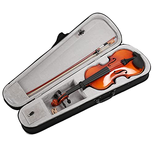 Violine, Retro-Stil Violine für Anfänger, Geigenbausatz, massive Fichte und Ahornkörper