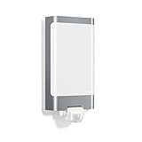 Steinel LED Außenleuchte L 240 S Edelstahl, 9.3 W LED Wandlampe, warm-weiß, 180° Bewegungsmelder, 10 m Reichweite, 8.1 x 16.5 x 30.5 cm