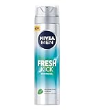 NIVEA Shaving Gel 200ML Fresh Kick Refreshing, Daily Use Product Infused With Mint Extract, Suitable for All Hair and Skin Types Dermatologically Approved for Skin Compatibility (Pack of 3)