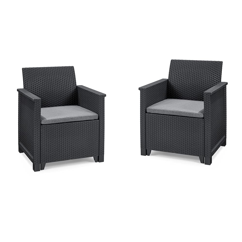 Koll Living Lounge Sets - Verschiedene Ausführungen - hochwertige Sitzgruppe für den Garten - höchster Sitzkomfort durch ergonomische Rückenlehnen (2X Sessel)