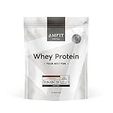 Amazon-Marke - Amfit Nutrition TOTAL Whey Protein Pulver, Geschmacksrichtung: Stracciatella, 75 Portionen, 2,27 kg.