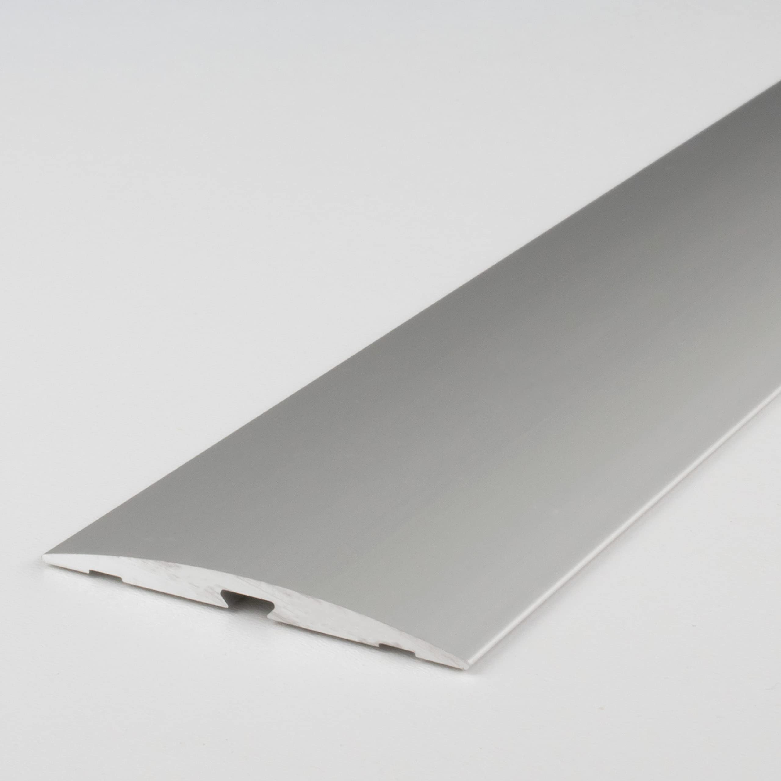 Übergangsprofil | Übergangsschiene | Länge 1 m | Breite 50 mm | Aluminium | Selbstklebend | Silber | Typ 145