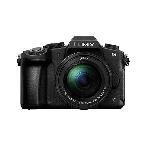 Panasonic Lumix G80M | Hybridkamera Tropicalisierte Kamera + Objektiv Lumix 12-60 mm (Sensor 4/3 16 MP, Dualstab, OLED, Orient-Display, Tact., AF DFD, Video 4K) schwarz – Französische Version