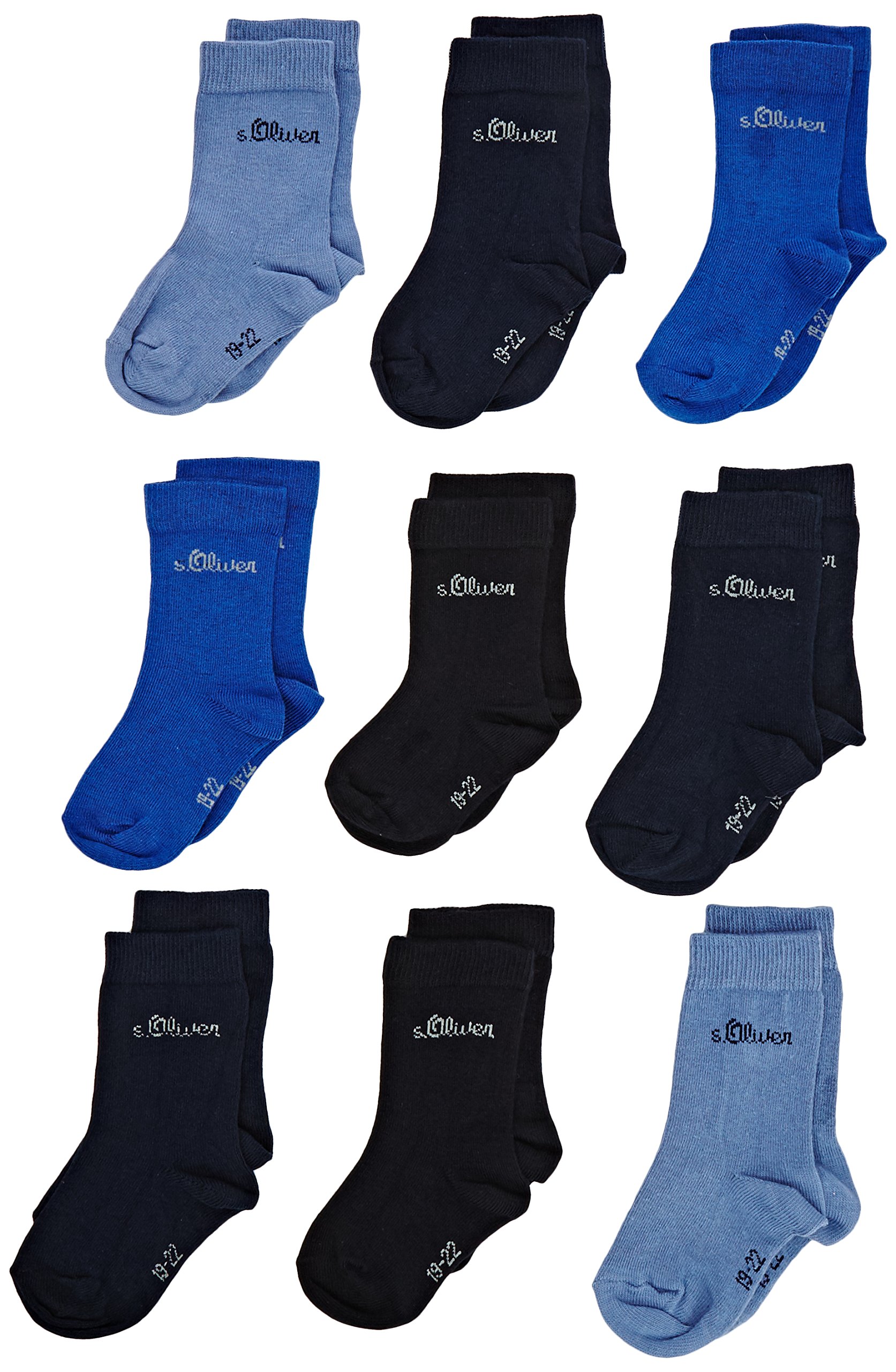 s.Oliver Socks Jungen S20031 Socken, Blau, 31-34 EU