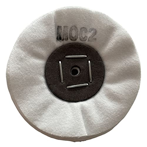 Merard Polierscheibe zum Veredeln N° MOC2, weiße Flanell-Baumwolle, Ø 100 mm, 20 Falten Werkzeug