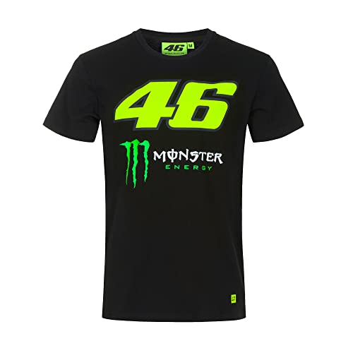 Valentino Rossi VR 46 Herren Monster T-Shirt, Schwarz, L