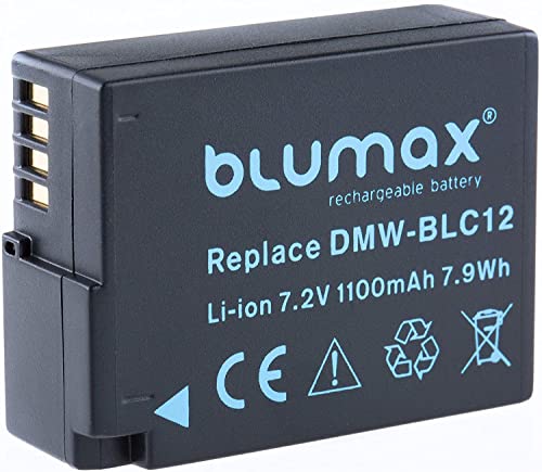Blumax Akku ersetzt Panasonic DMW-BLC12 DMW BLC12e echte 1100mAh kompatibel mit DMC GX8 G70 G81 G85 G7 G6 G5 FZ2000 FZ2500 FZ1000 FZ200 FZ300