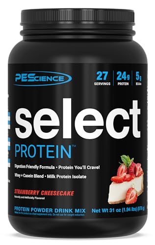 PES Select Protein Strawberry Cheesecake 27 Serve, 837 g