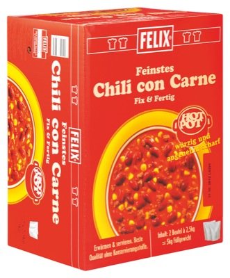 Felix Hot Pot Chili con Carne 2x2,5kg