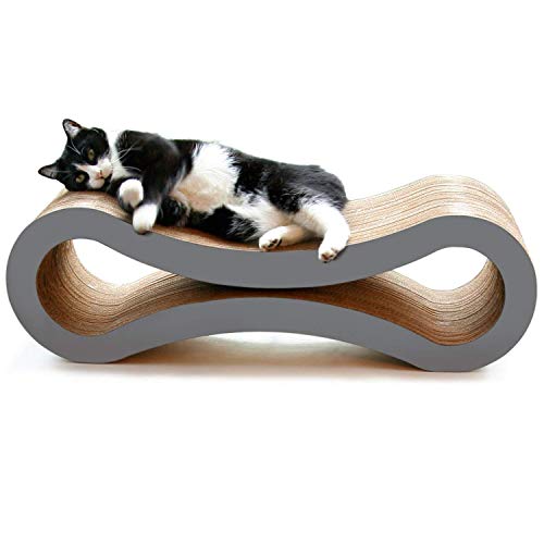 Anjing Kratzbaum für Katzen, doppelseitig, wendbar, strapazierfähiger Karton